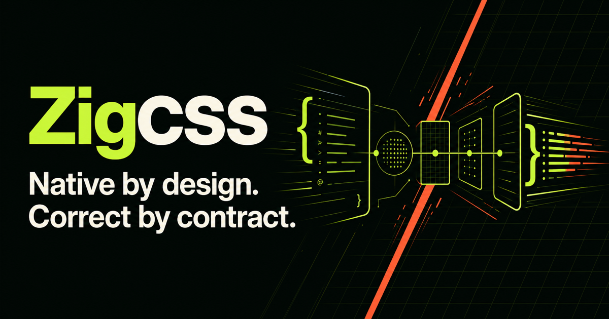 ZigCSS — Native by design. Correct by contract.